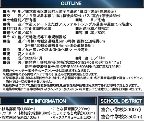 クレイドルガーデン／南区富合町大町第４／１号棟