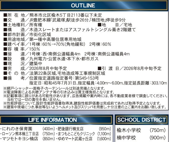 クレイドルガーデン／北区楡木第７／１号棟