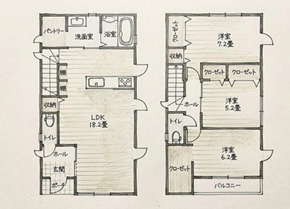 熊本市南区白藤１丁目の中古一戸建て