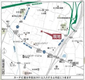 富士市伝法2601付近　クレイドルガーデン第181号棟