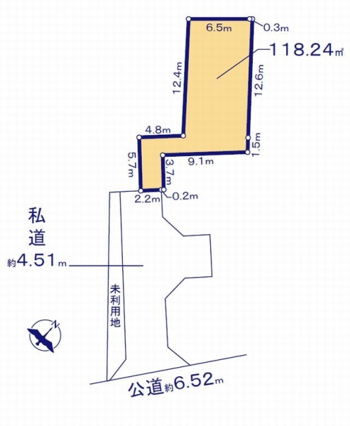 横浜市瀬谷区二ツ橋町の土地