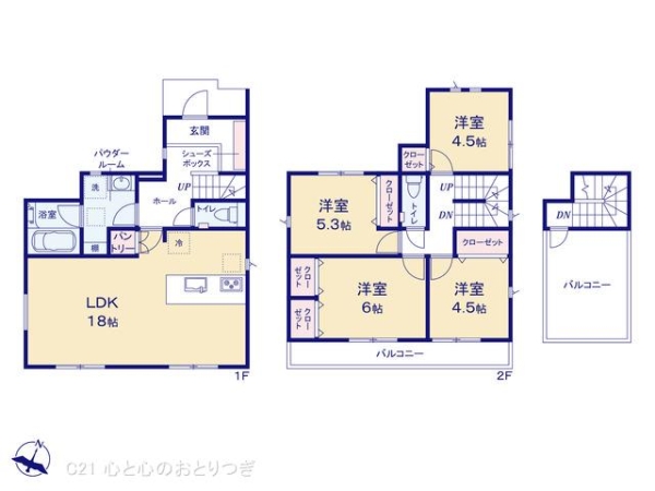 大和市上草柳6丁目第2　新築分譲住宅　6号棟