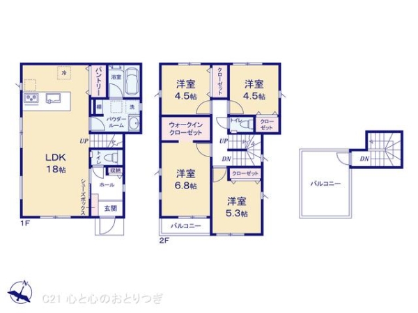 大和市上草柳6丁目第4　新築分譲住宅　1号棟