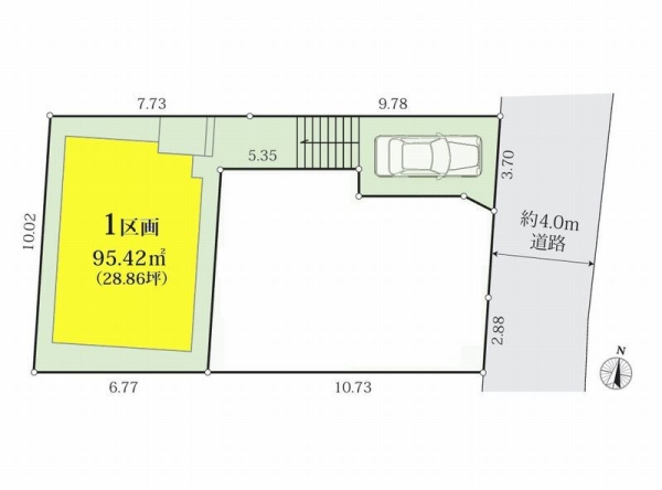 綾瀬市大上1丁目　売地　全2区画　１区画