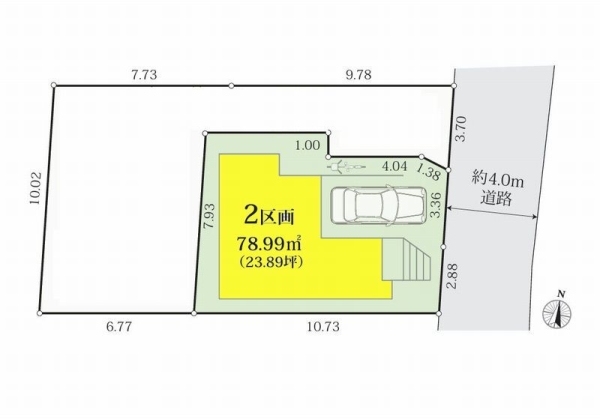 綾瀬市大上1丁目　売地　全2区画　２区画