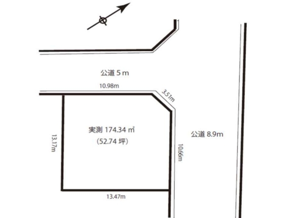 海老名市上今泉５丁目の土地