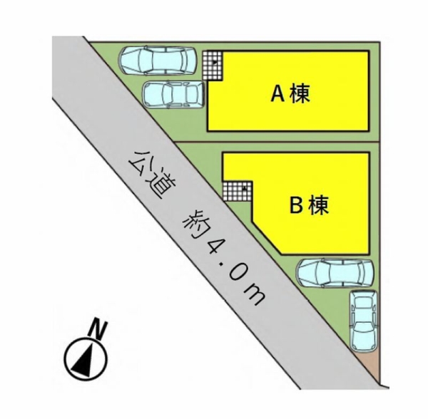 大和市上草柳6丁目 新築戸建 全2棟 B号棟(区画図)