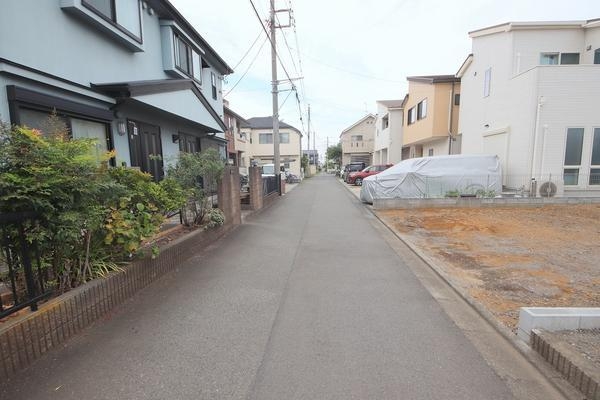 座間市東原3丁目の土地(前面道路含む現地写真)