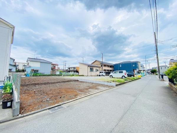 座間市東原3丁目の土地(前面道路含む現地写真)