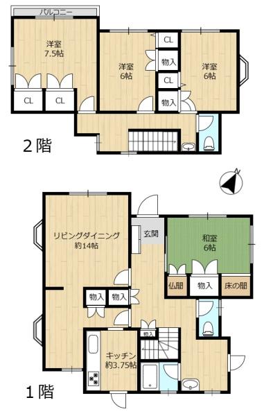 生駒市桜ケ丘の中古一戸建