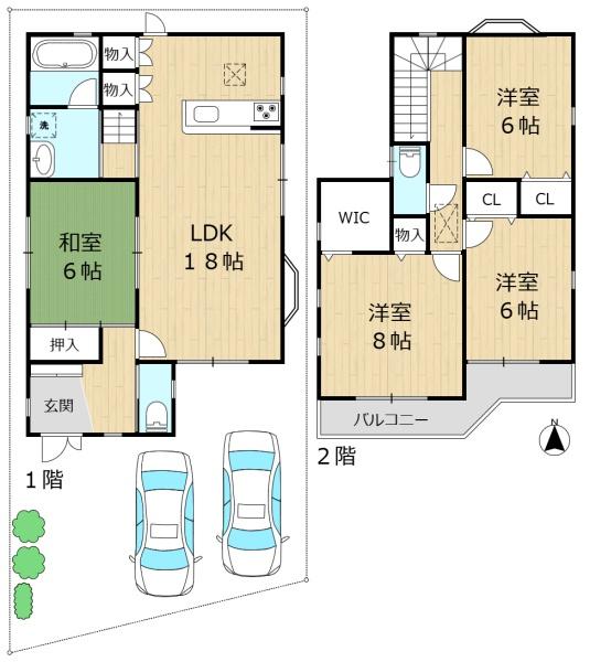 奈良市南京終町五丁目　中戸一戸建