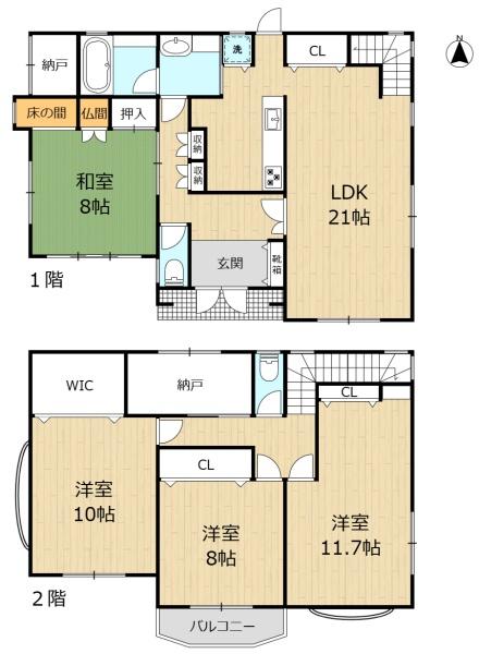 生駒市あすか野南１丁目の中古一戸建て