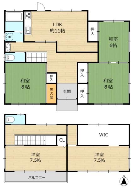 奈良市西登美ケ丘四丁目　中古一戸建