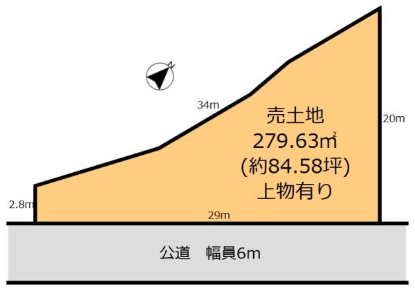 生駒市緑ケ丘の土地