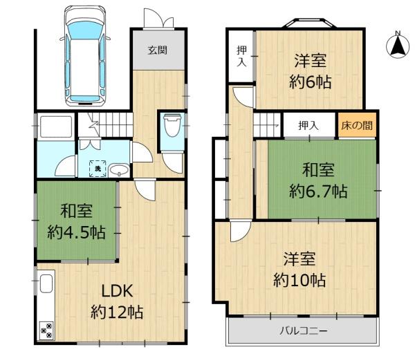 奈良市南京終町の中古一戸建て