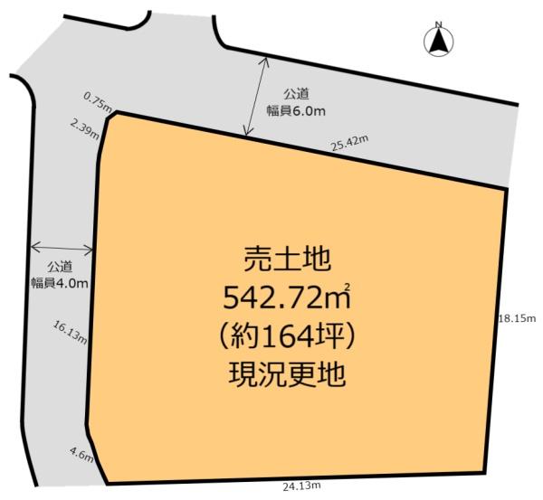 生駒市東旭ケ丘　売土地