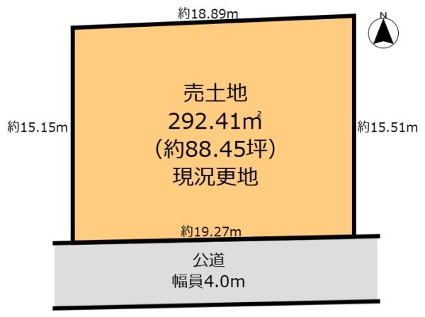 生駒郡斑鳩町龍田北一丁目　売土地