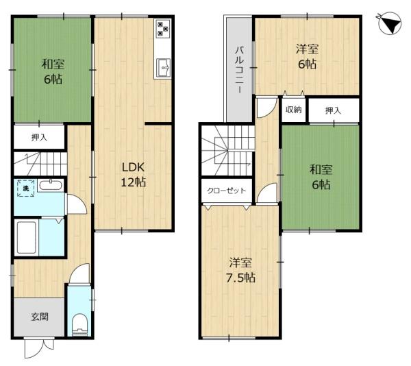 生駒市俵口町の中古一戸建