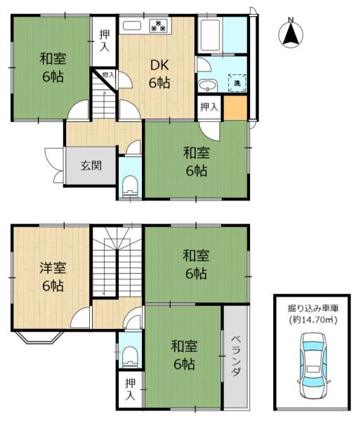 生駒市萩原町の中古一戸建て