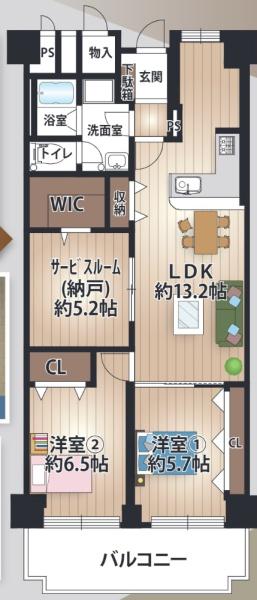 ローレルハイツ北天満１号棟