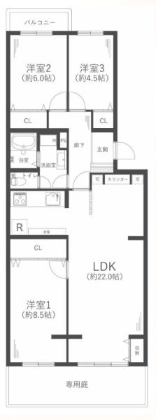 リバーサイドともぶち第１住宅　１９号棟