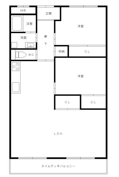 すみれ橋第一コーポ２号棟