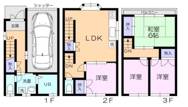 大阪市城東区中浜２丁目の中古一戸建