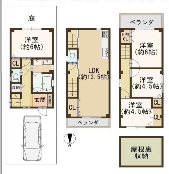 大阪市城東区東中浜４丁目の中古一戸建