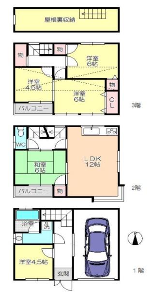 大阪市鶴見区諸口１丁目の中古一戸建