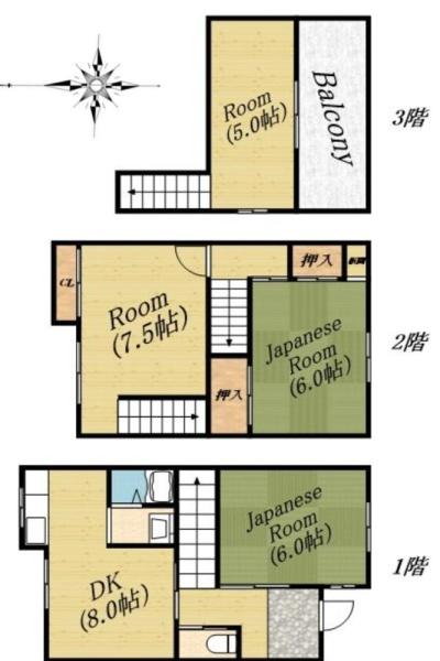 大阪市旭区清水３丁目の中古一戸建