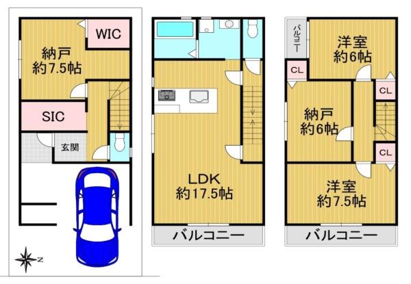 大阪市鶴見区中茶屋１丁目の新築一戸建
