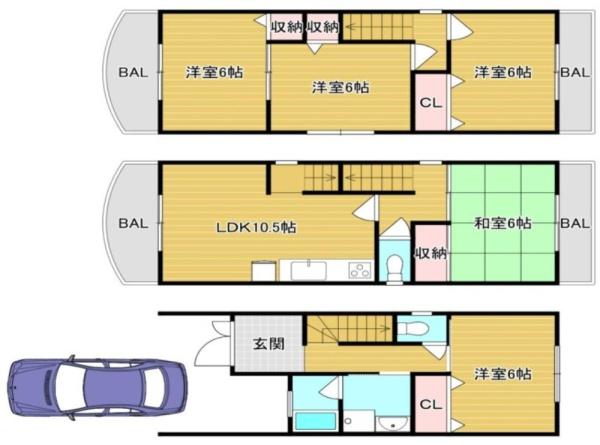 東大阪市荒川３丁目の中古一戸建て