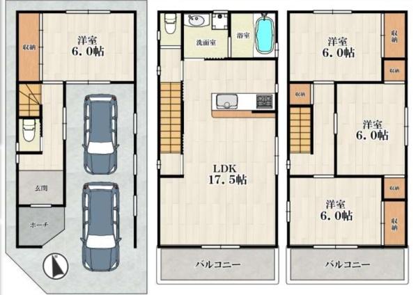 大阪市城東区天王田の中古一戸建
