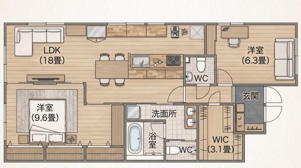 キングスコート六名公園
