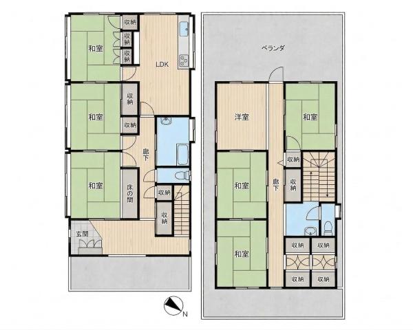 平良下里　平一小・下里大通り入口近く店舗住宅　建物58坪