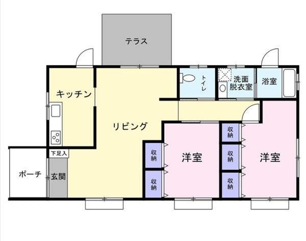 平良荷川取　砂山ビーチ近くRC造平屋建2LDK建物21坪