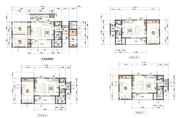 平良狩俣　平屋4棟CB造　建物71坪土地418坪