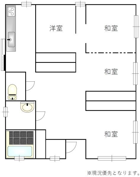 【戸建】平良西里の平一小近く角地　建物23坪　土地約37坪