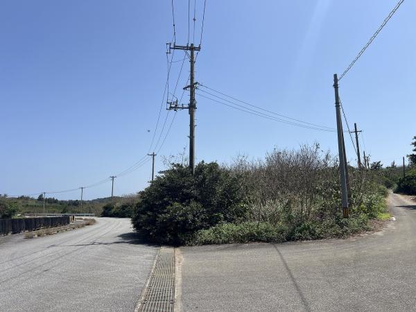 【土地】平良狩俣海が見える角地約405坪原野