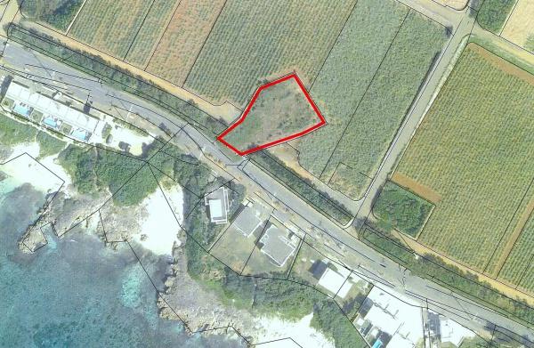 【土地】伊良部ホテルが並ぶ通り沿い290坪原野