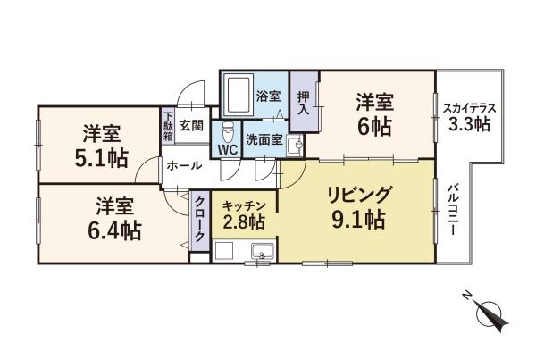 メゾンドルチェ北8条弐番館
