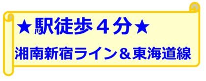 鴨宮駅　徒歩約4分　整形地