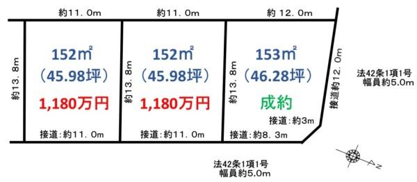 小田原中村原　住宅用地3区画