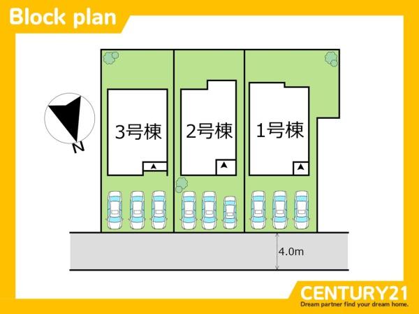 岐阜市大縄場3丁目　2号棟　全3棟