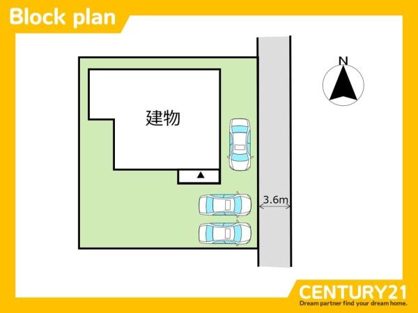 一宮市春明字中石田生の中古一戸建て(区画図)