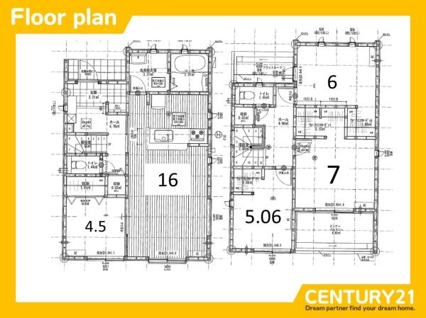 一宮市今伊勢町本神戸第7 1号棟 全3棟(間取り)