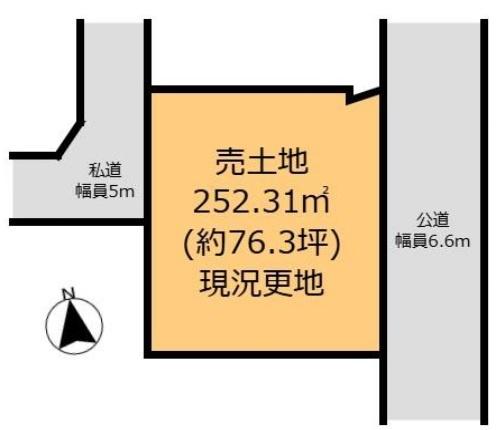 奈良市古市町の土地