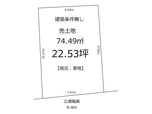 奈良市白毫寺町の土地