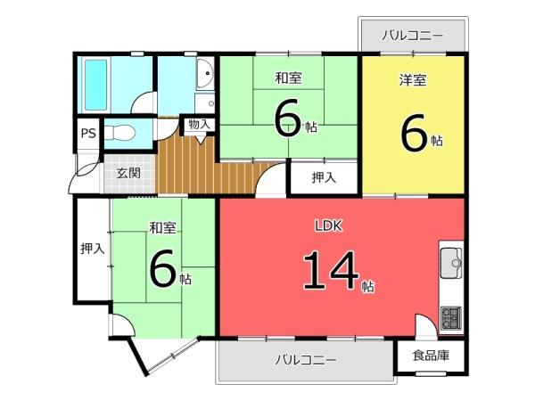 平城朱雀第一住宅　中古マンション