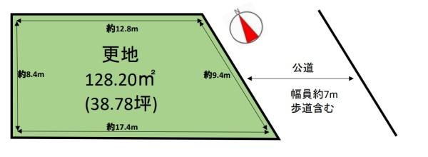大和郡山市箕山町の土地